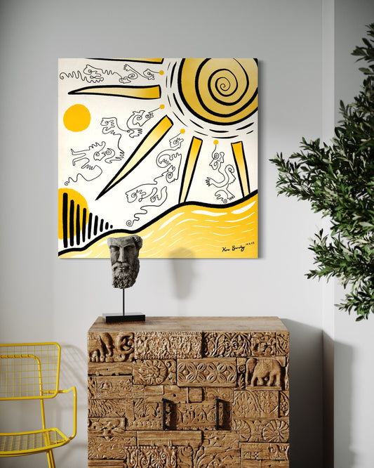 Canvas Art Print: "Sunny Daze" | Art Print | All Around Artsy Fashion