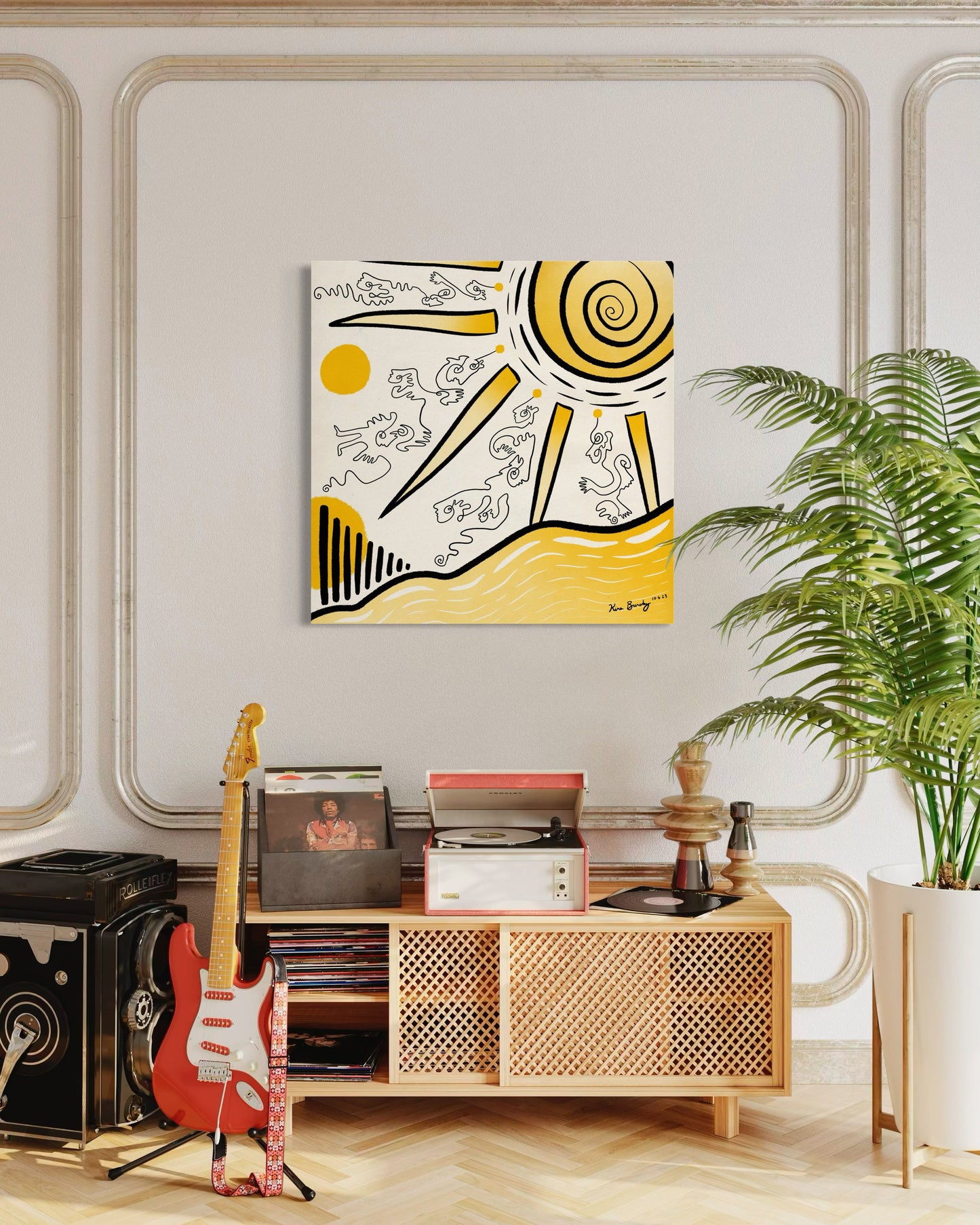 Canvas Art Print: "Sunny Daze" | Art Print | All Around Artsy Fashion