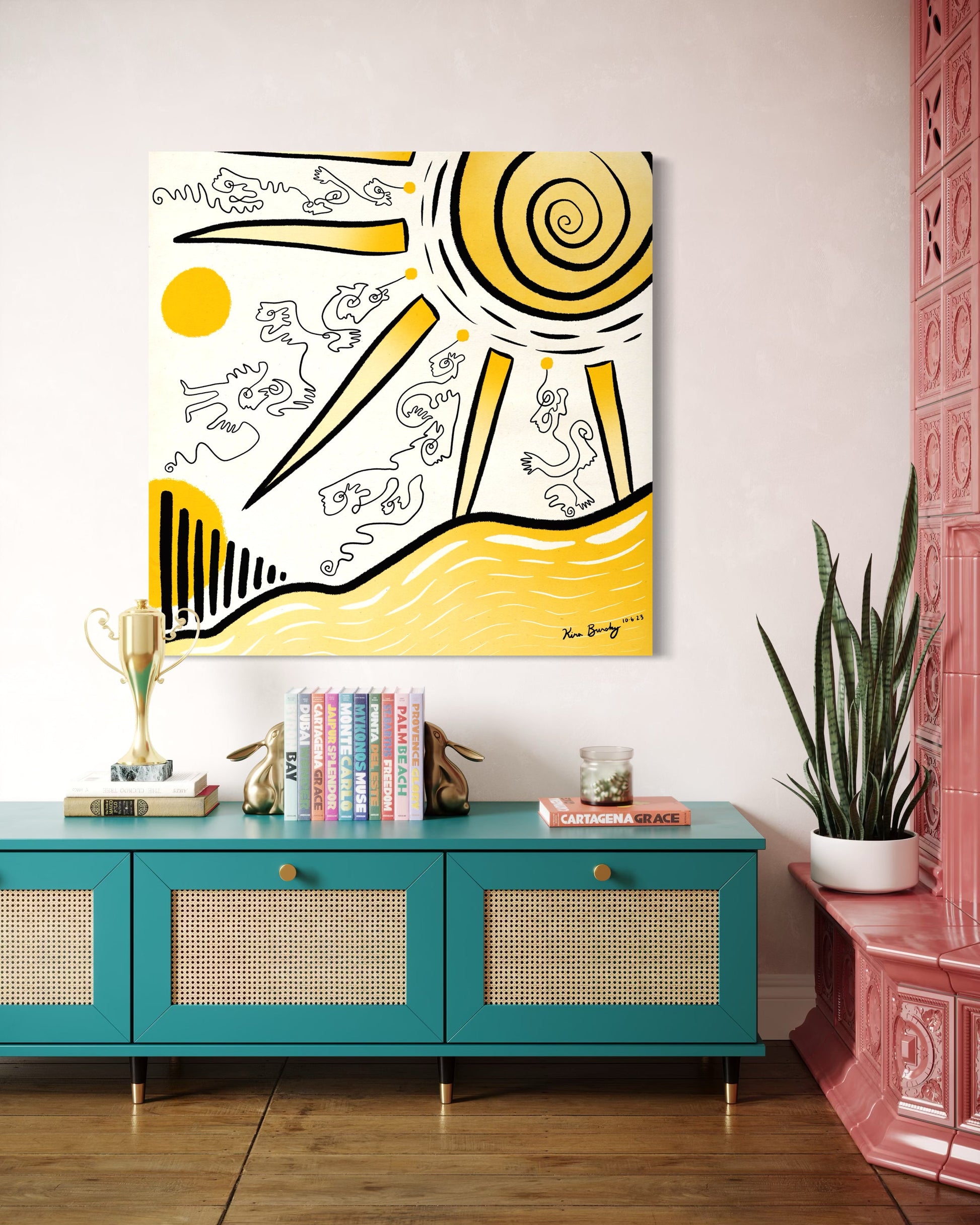 Canvas Art Print: "Sunny Daze" | Art Print | All Around Artsy Fashion