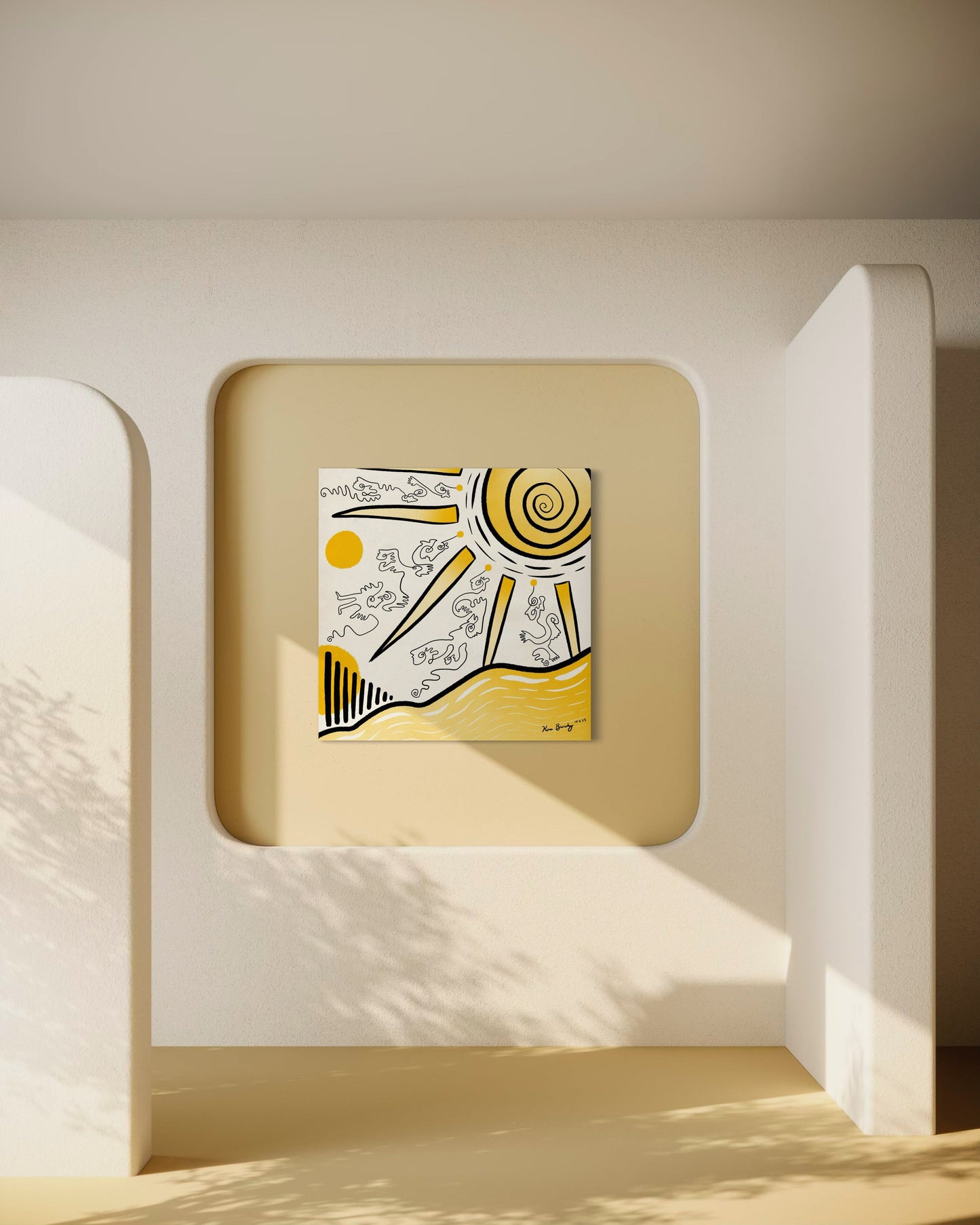 Canvas Art Print: "Sunny Daze" | Art Print | All Around Artsy Fashion
