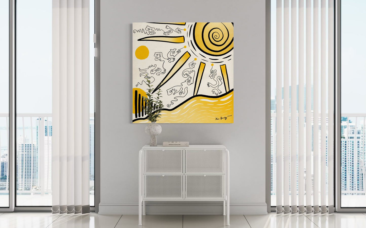 Canvas Art Print: "Sunny Daze" | Art Print | All Around Artsy Fashion