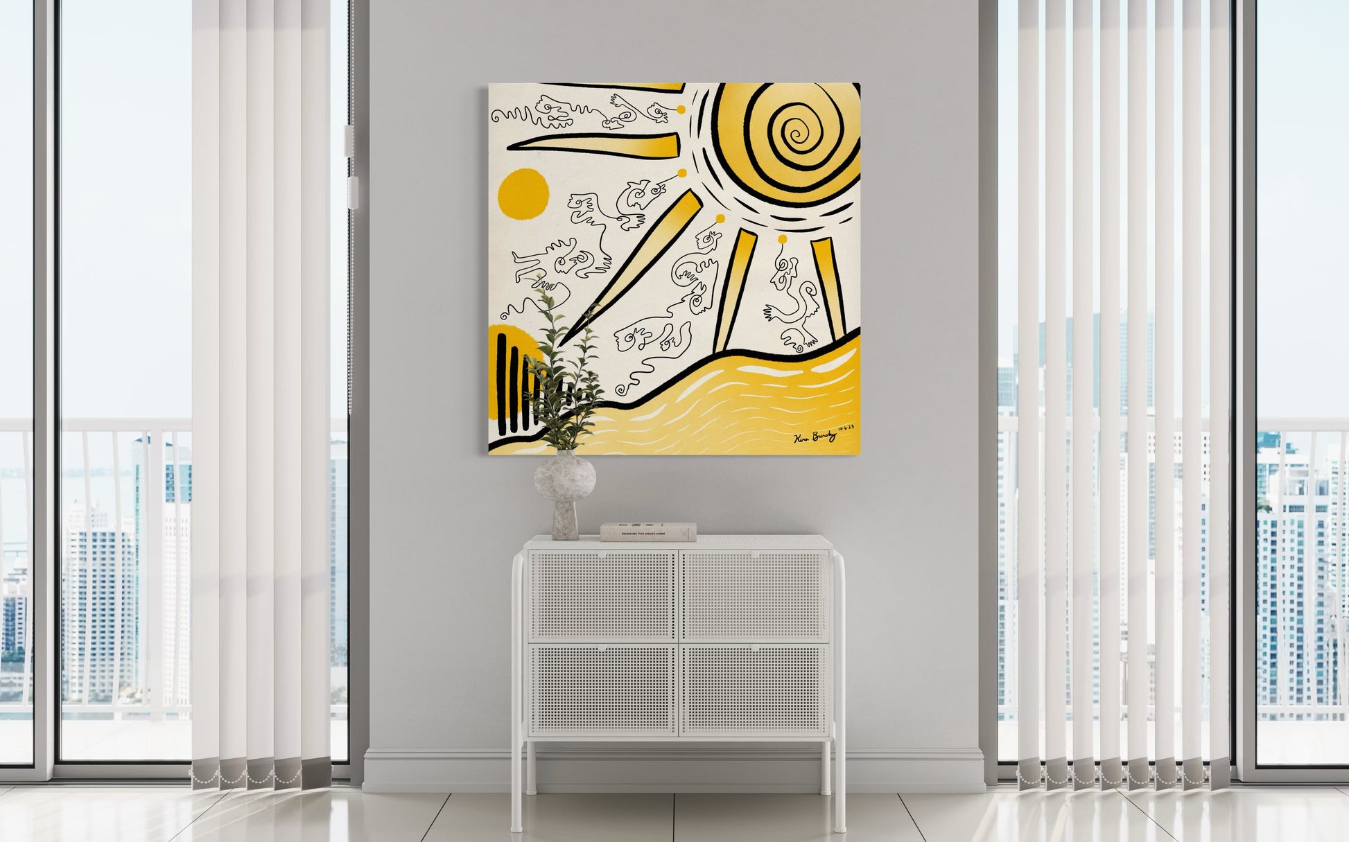 Canvas Art Print: "Sunny Daze" | Art Print | All Around Artsy Fashion