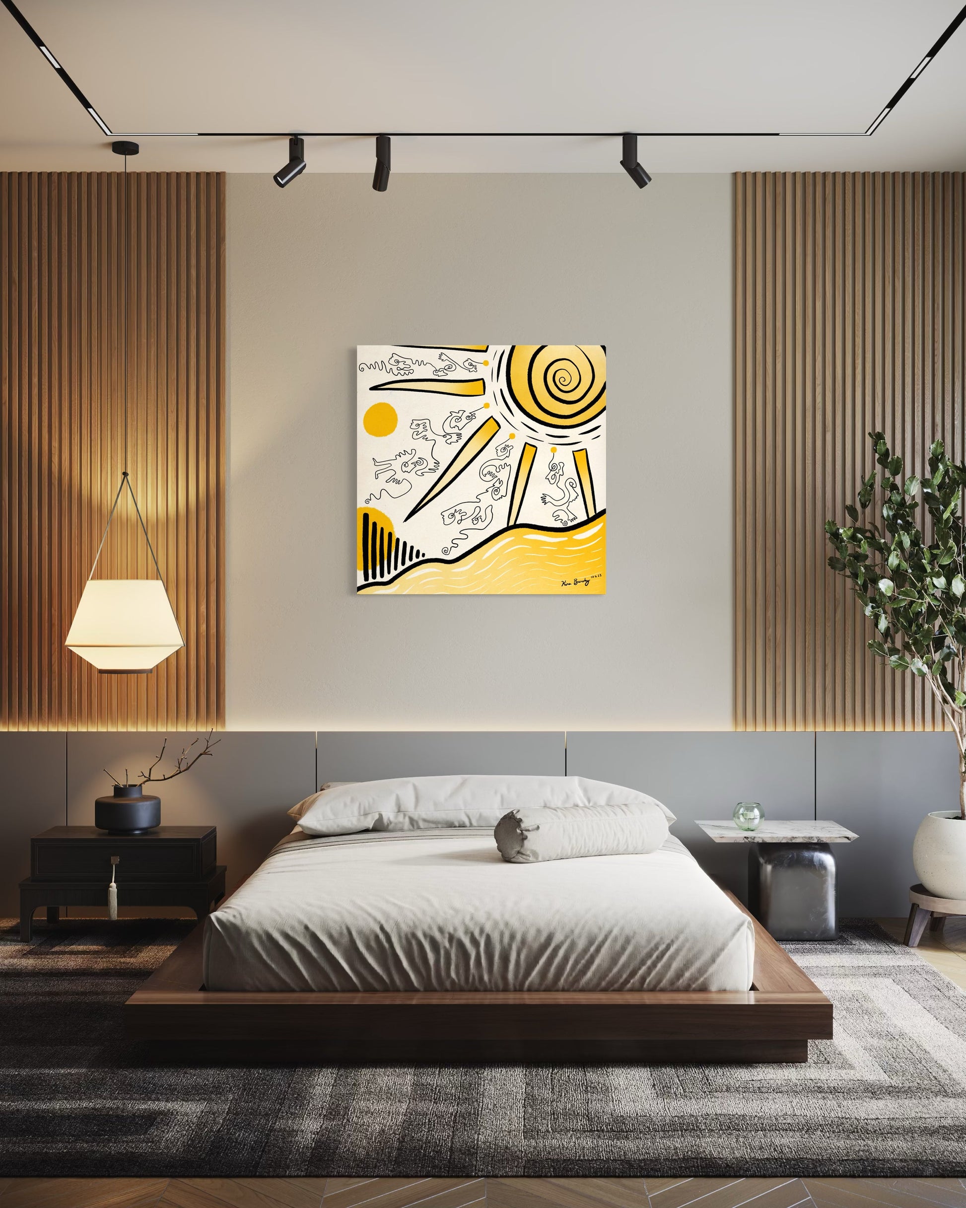 Canvas Art Print: "Sunny Daze" | Art Print | All Around Artsy Fashion