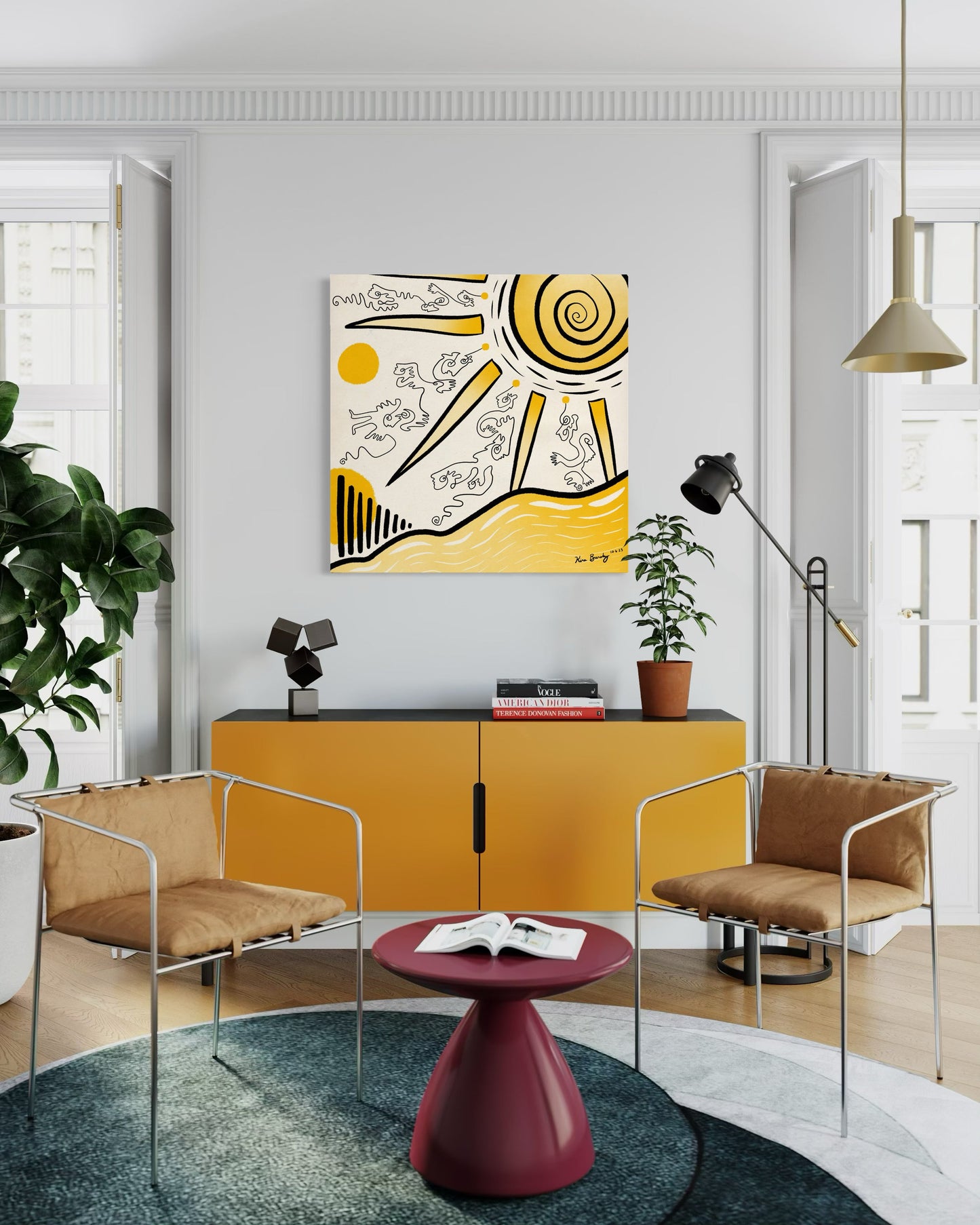 Canvas Art Print: "Sunny Daze" | Art Print | All Around Artsy Fashion