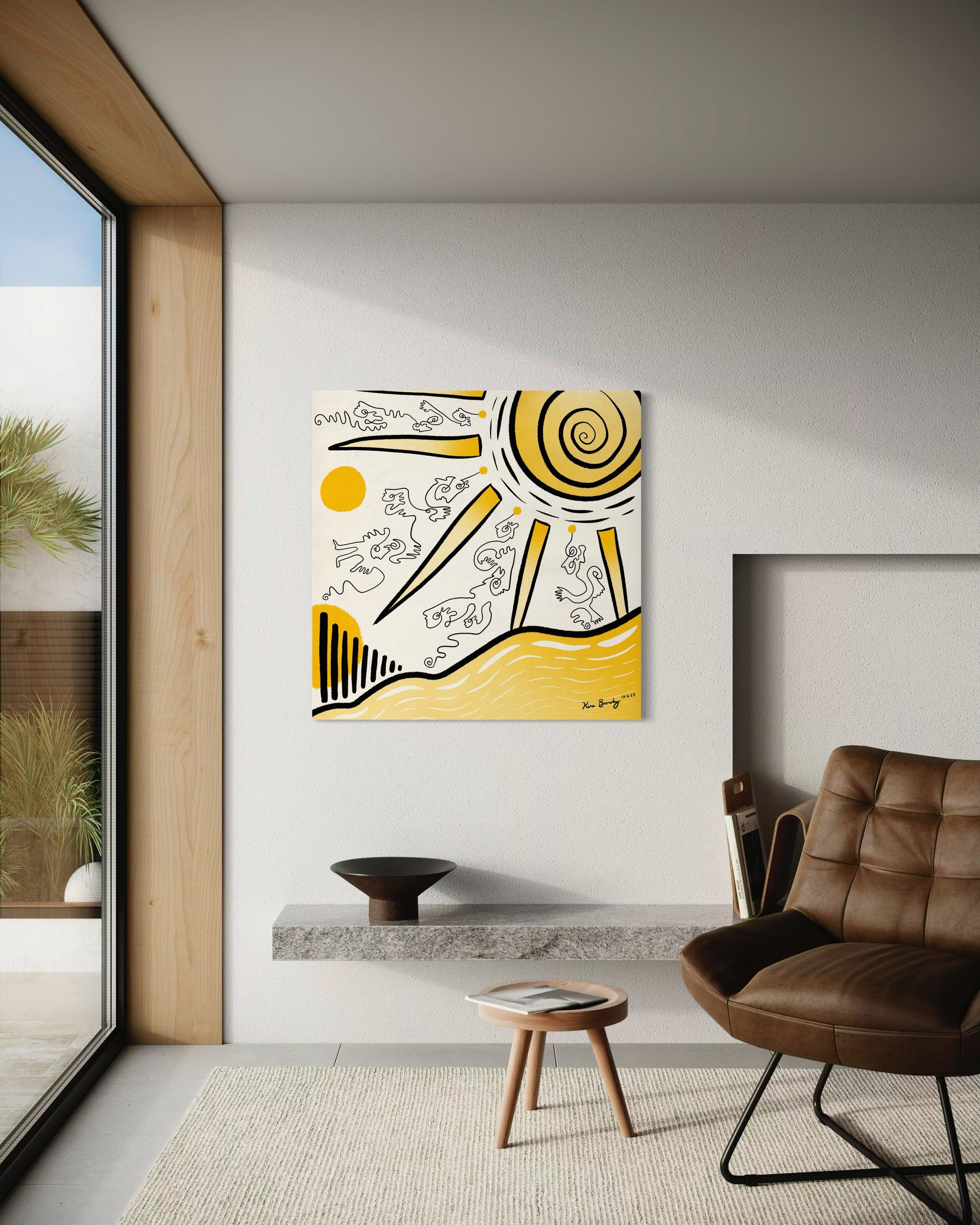 Canvas Art Print: "Sunny Daze" | Art Print | All Around Artsy Fashion
