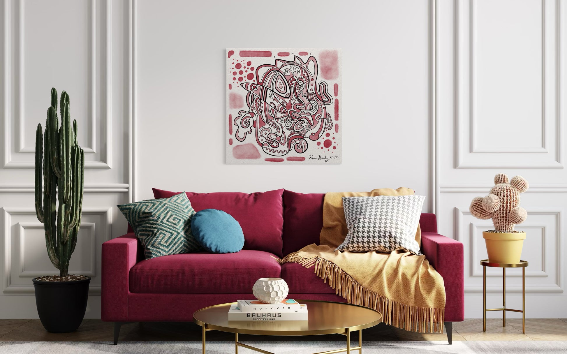 Canvas Art Print: "This Way and That" | Art Print | All Around Artsy Fashion