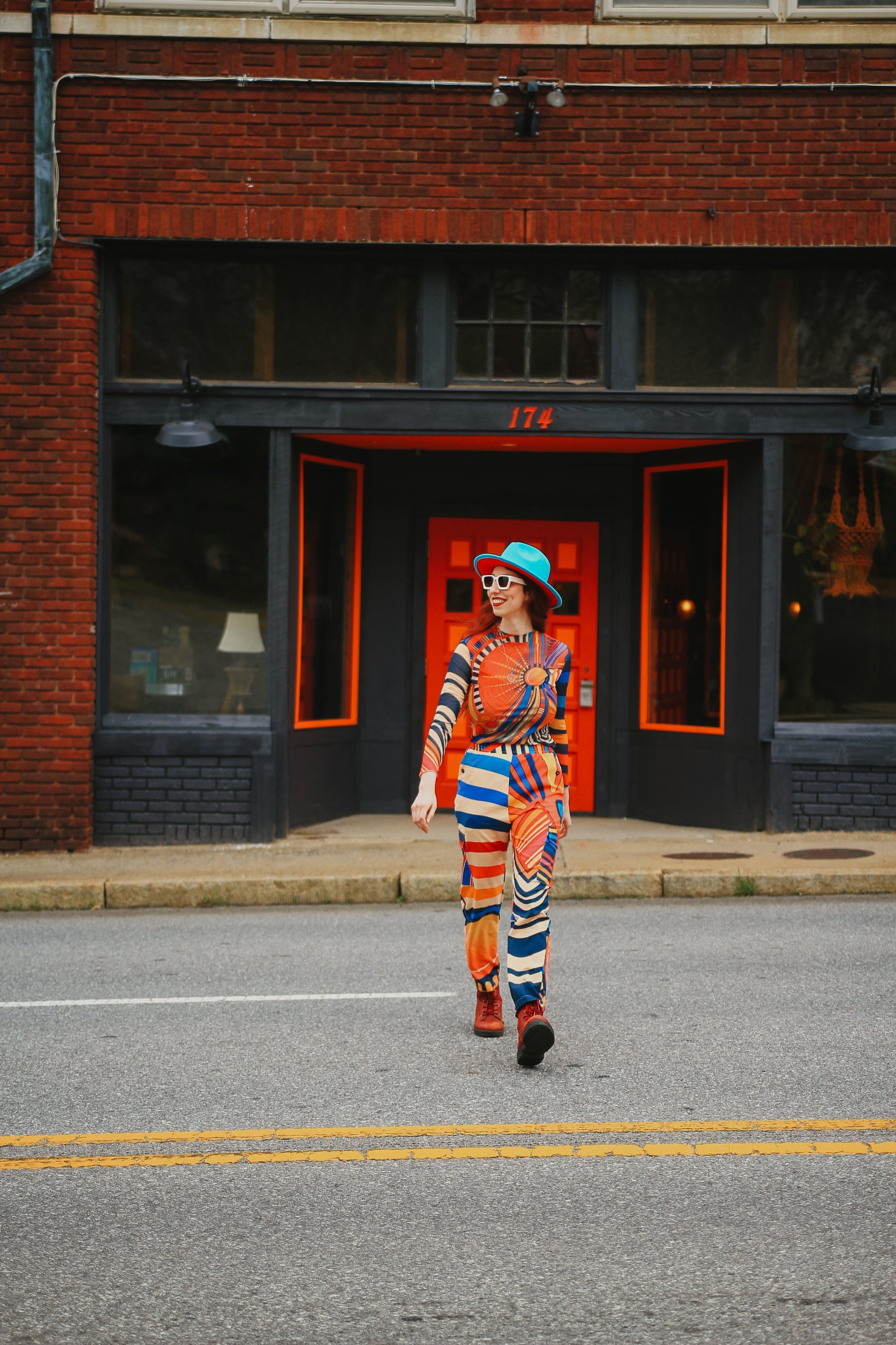 “Circus Sunset” Women's Cargo Pants | Pants | All Around Artsy Fashion
