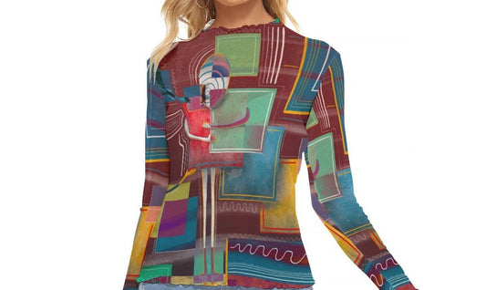 "Gallery Dweller" Mesh Shirt | Shirts & Tops | All Around Artsy Fashion