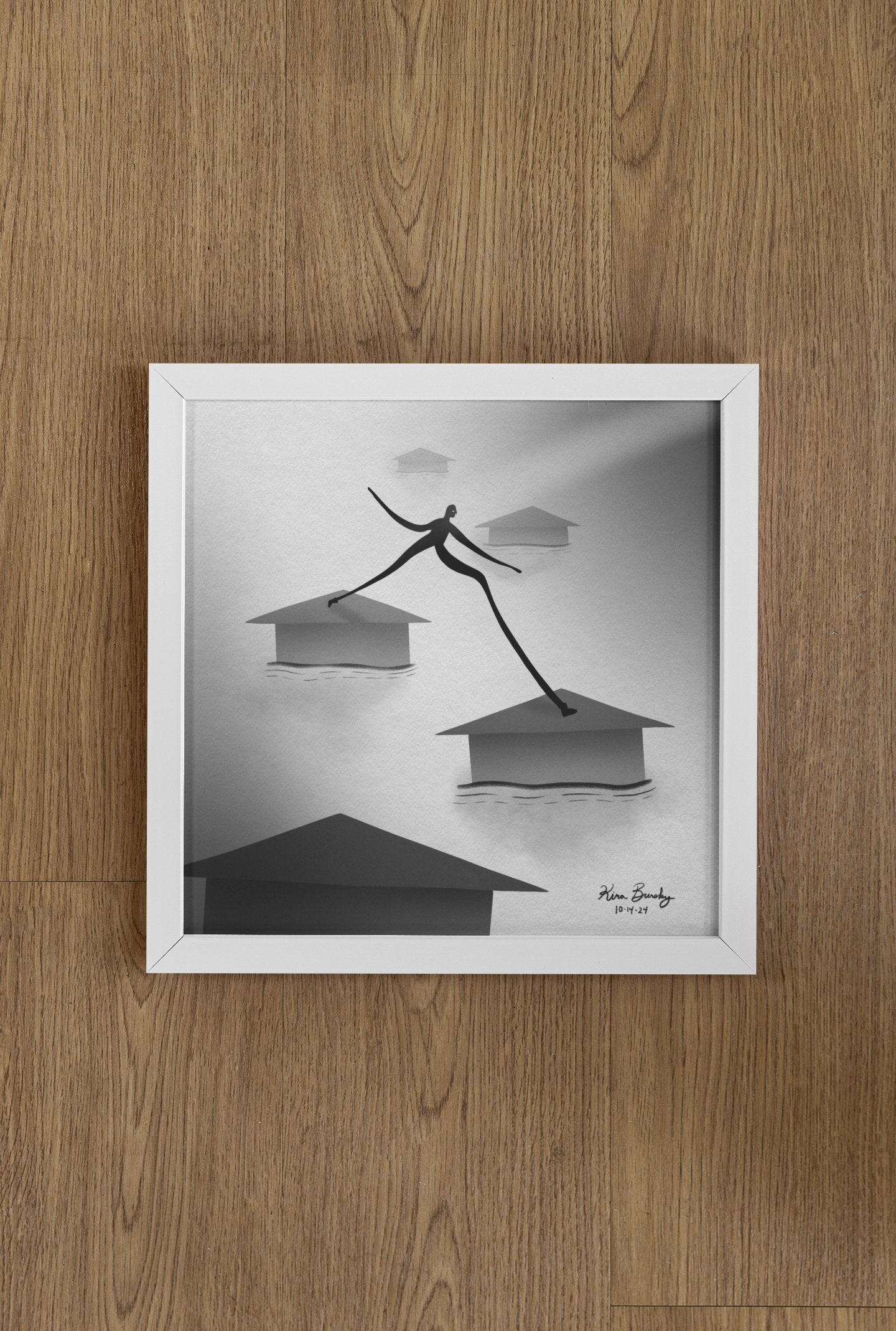 "House Hopper" - 12x12" Signed Art Print | Art Print | All Around Artsy Fashion