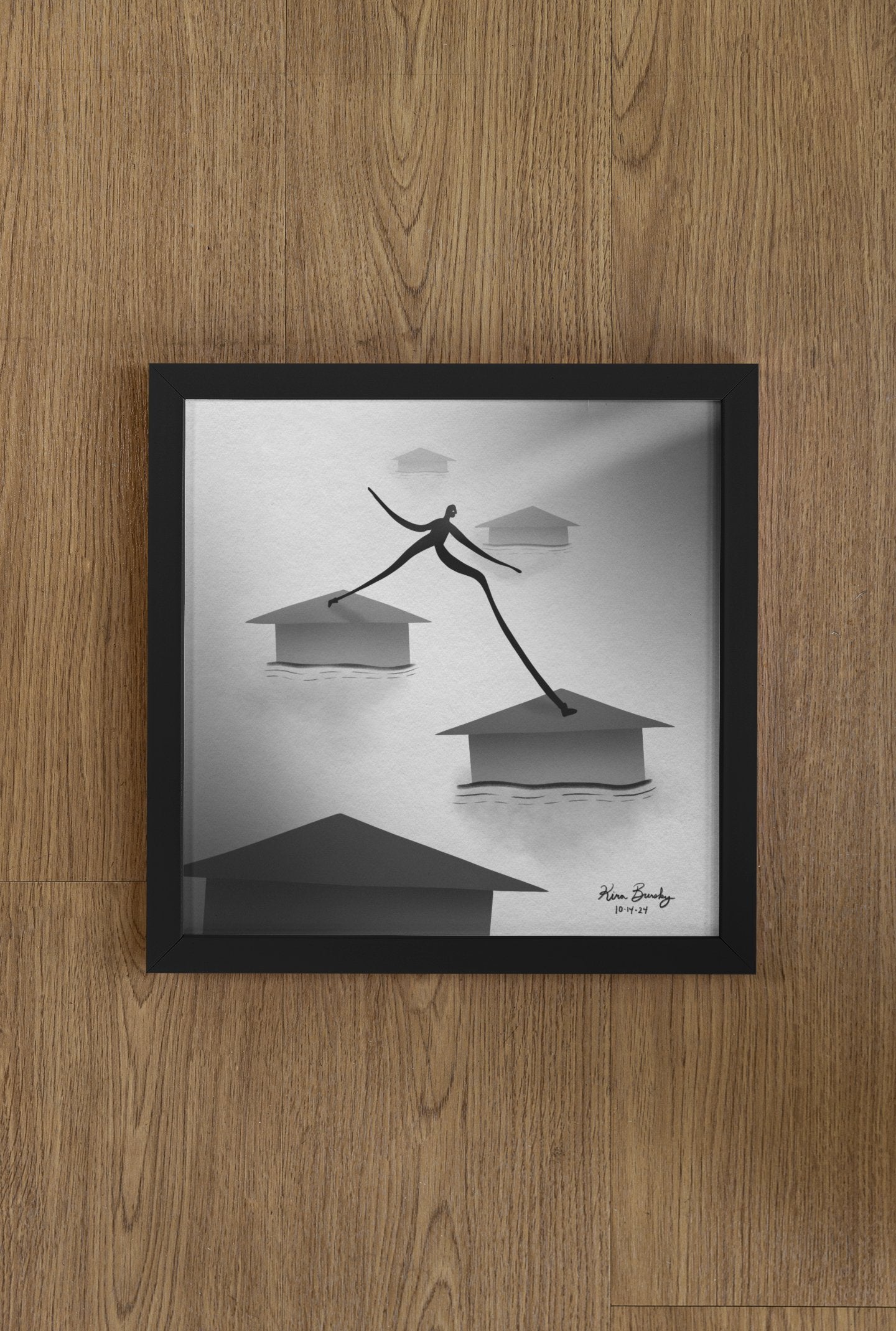 "House Hopper" - 12x12" Signed Art Print | Art Print | All Around Artsy Fashion