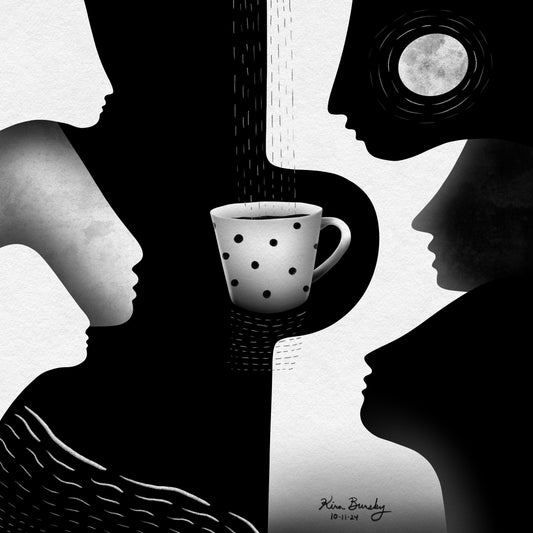 "I Need My Coffee" - 12x12" Signed Art Print | Art Print | All Around Artsy Fashion