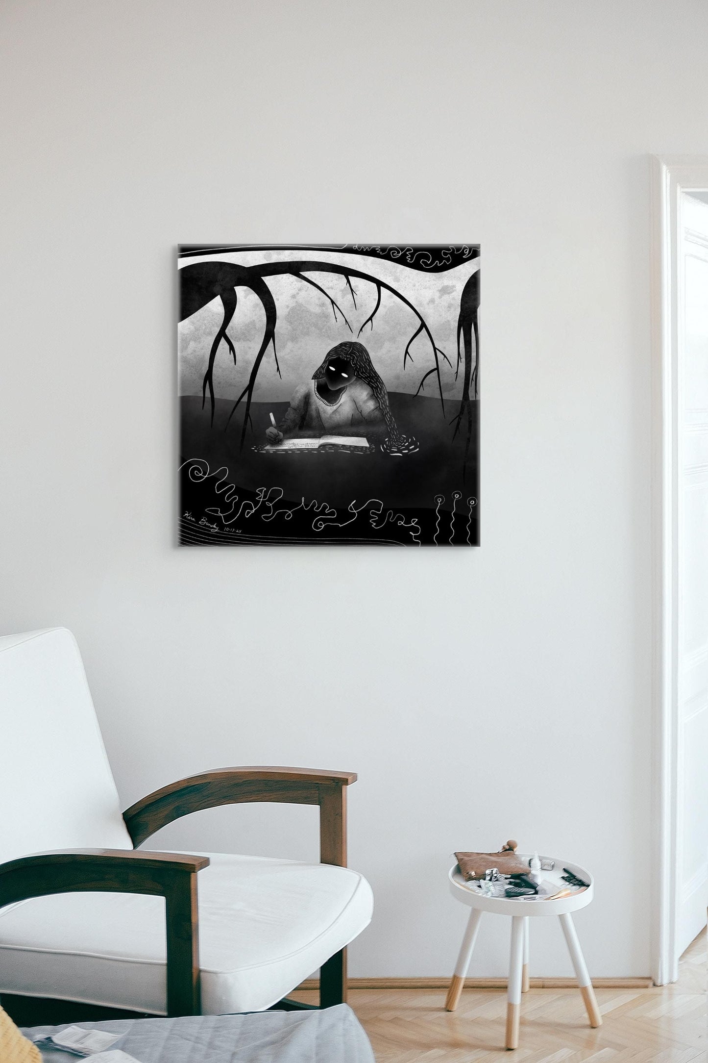 "Journaling" - Signed Art Print | Art Print | All Around Artsy Fashion