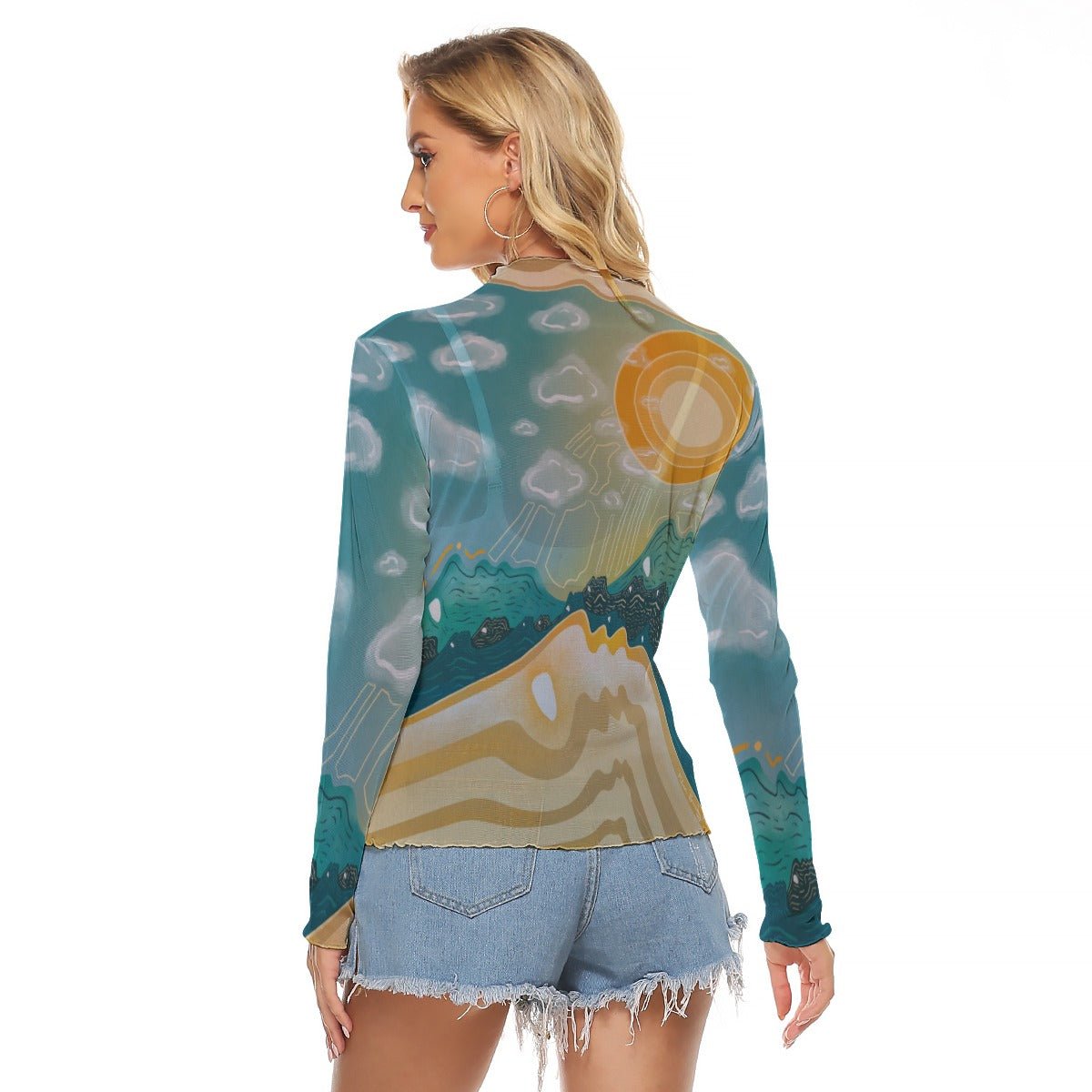 "June" Mesh Shirt | Shirts & Tops | All Around Artsy Fashion