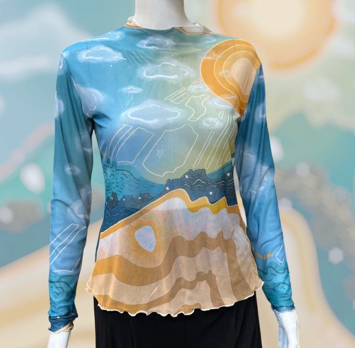 "June" Mesh Shirt | Shirts & Tops | All Around Artsy Fashion