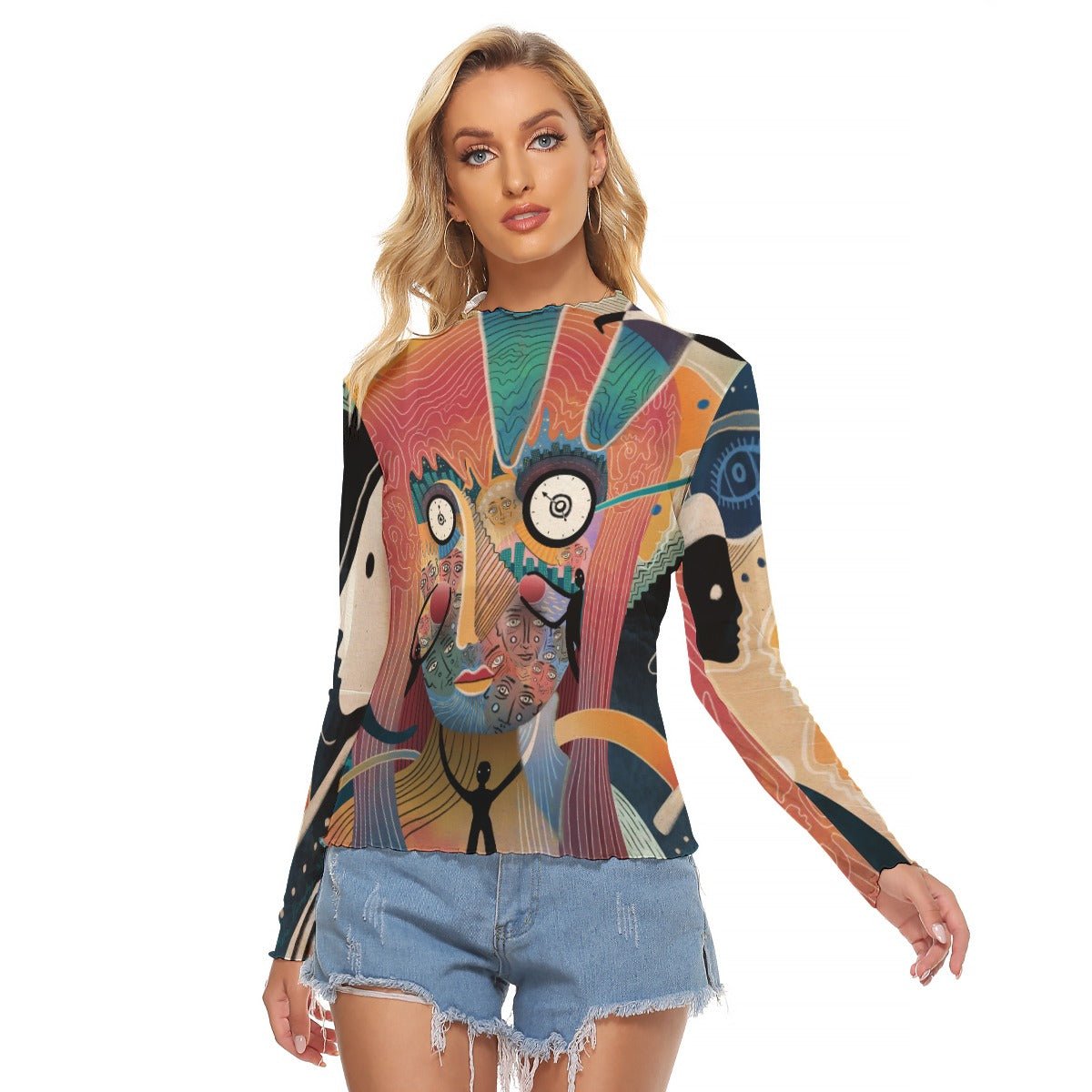 "Mania Manifesto" Mesh Shirt | Shirts & Tops | All Around Artsy Fashion