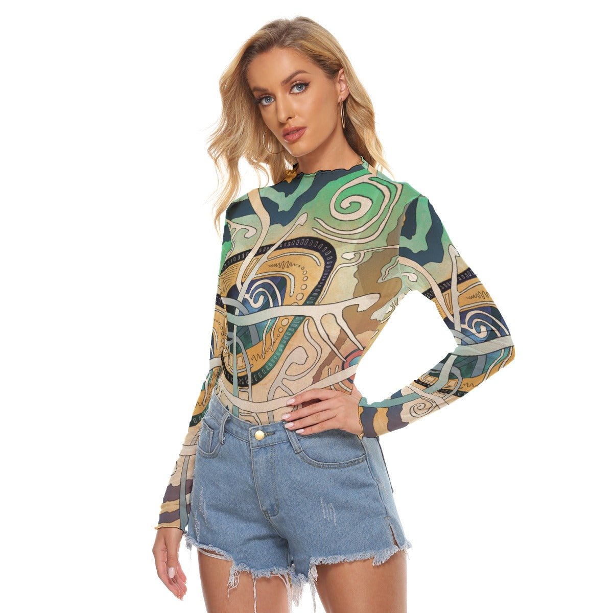 "Meet-and-Greet" Mesh Shirt | Shirts & Tops | All Around Artsy Fashion