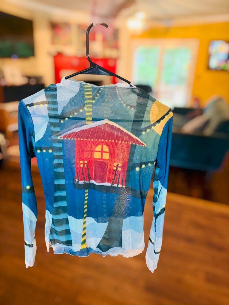 "December" Mesh Shirt — hanger