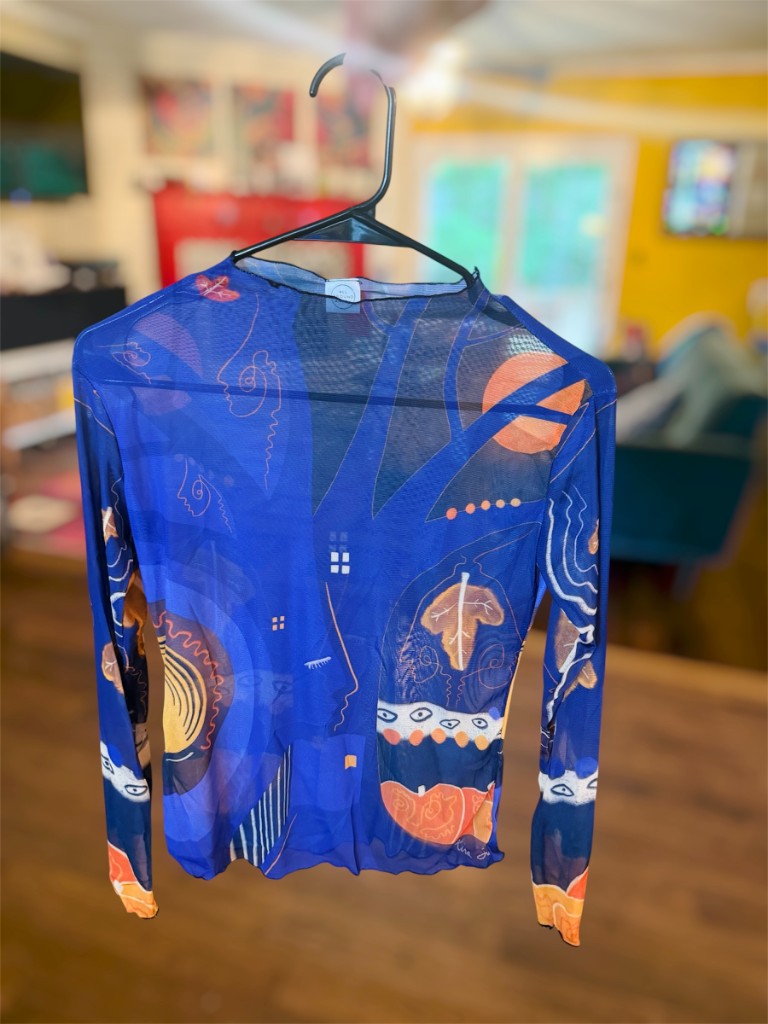 "October" Mesh Shirt — hanger