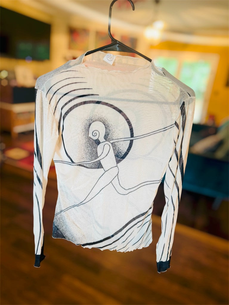 "The Leap" Mesh Shirt — hanger