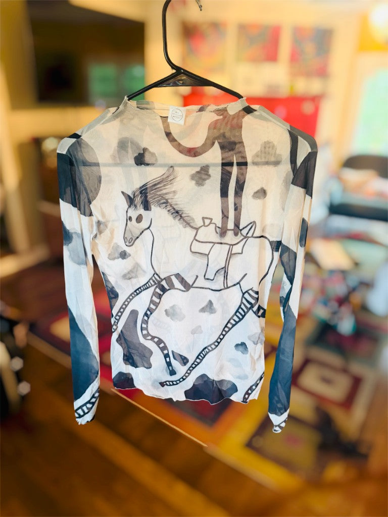 "Horse of Course" Mesh Shirt — hanger
