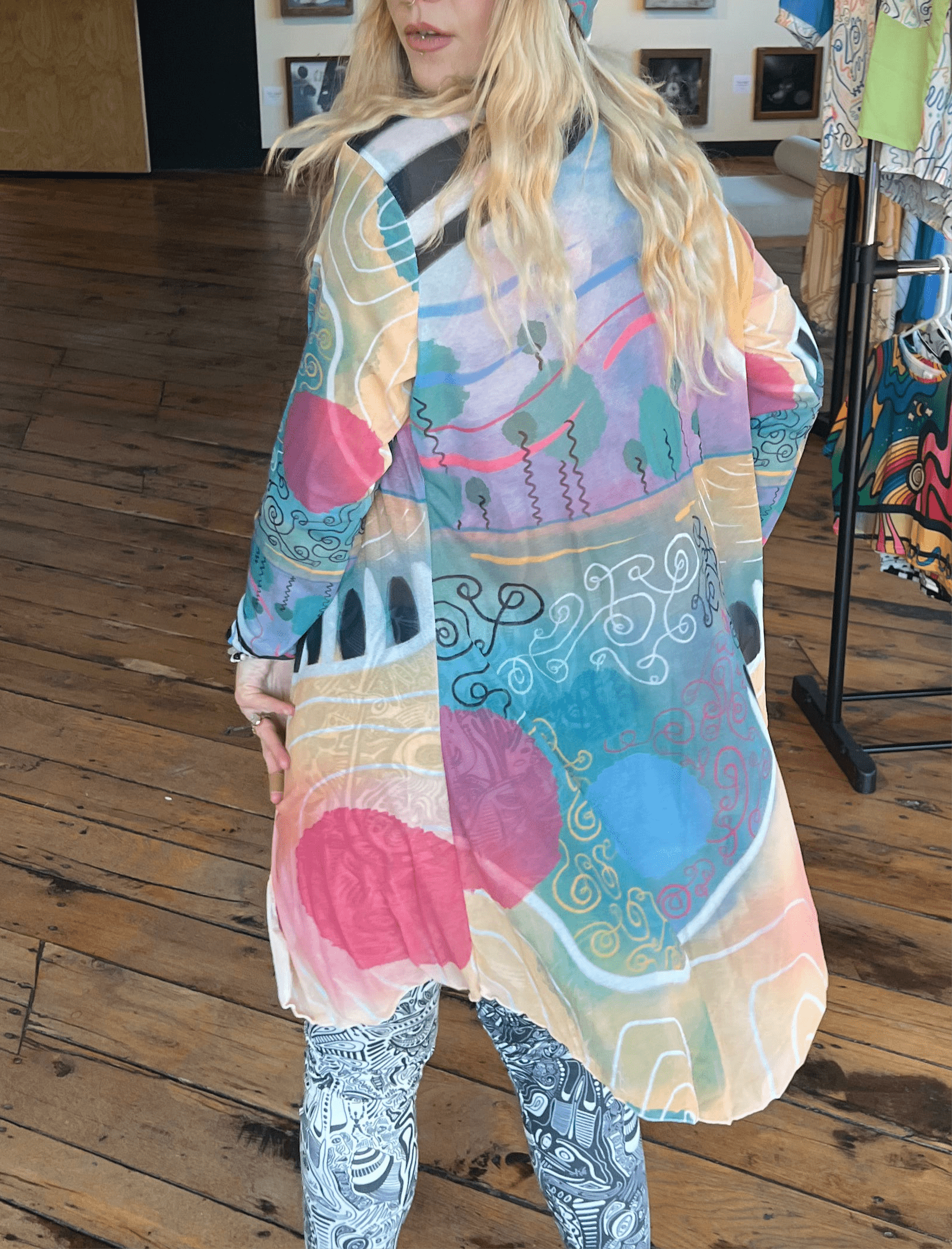 "Summer Serendipity" Mesh Cardigan | Jackets & Hoodies | All Around Artsy Fashion