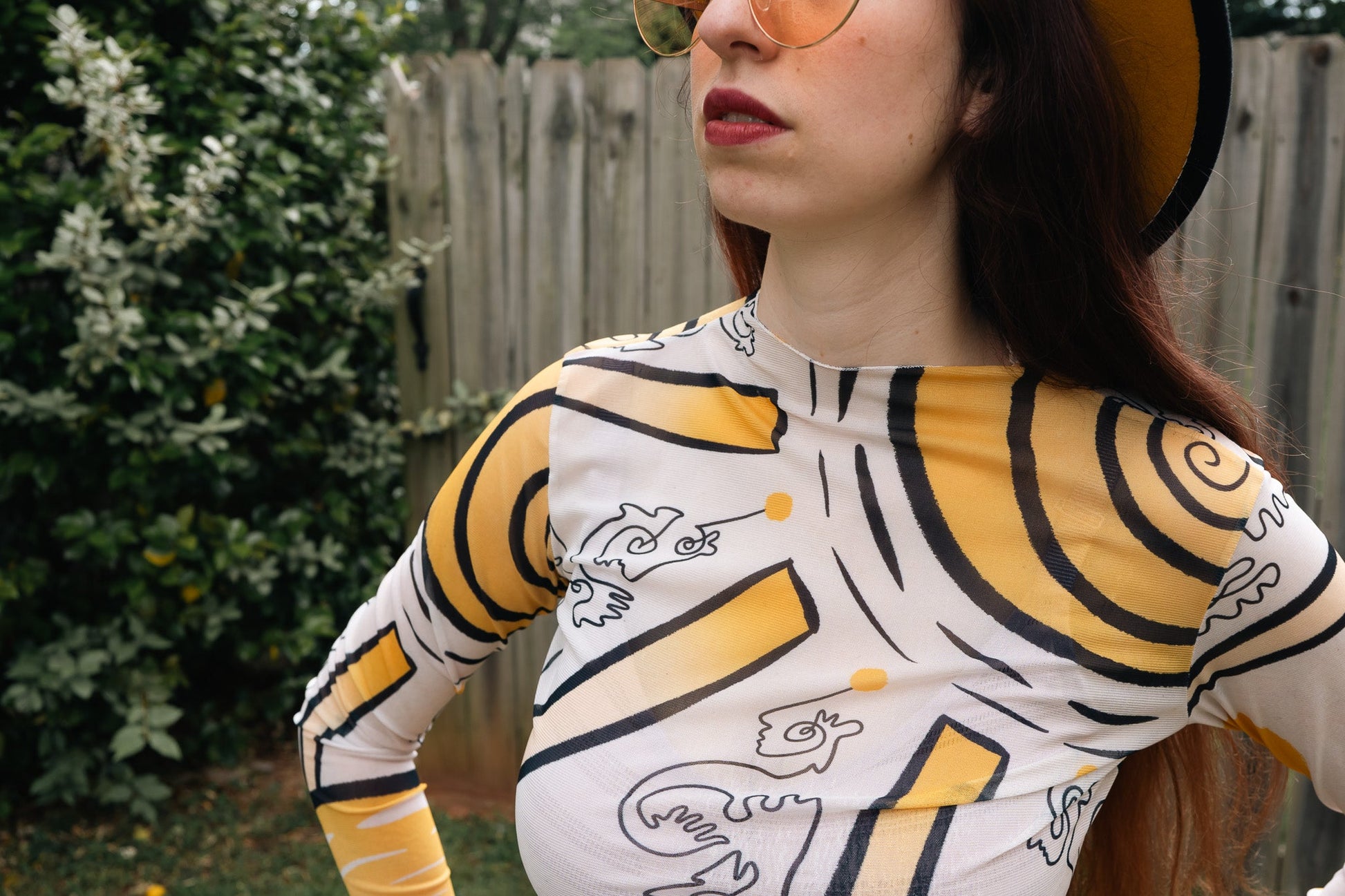 "Sunny Daze" Mesh Shirt | Shirts & Tops | All Around Artsy Fashion