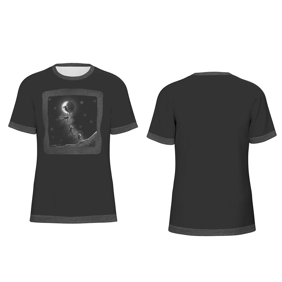 "The Crescent Moon" T-Shirt | T-Shirts | All Around Artsy Fashion