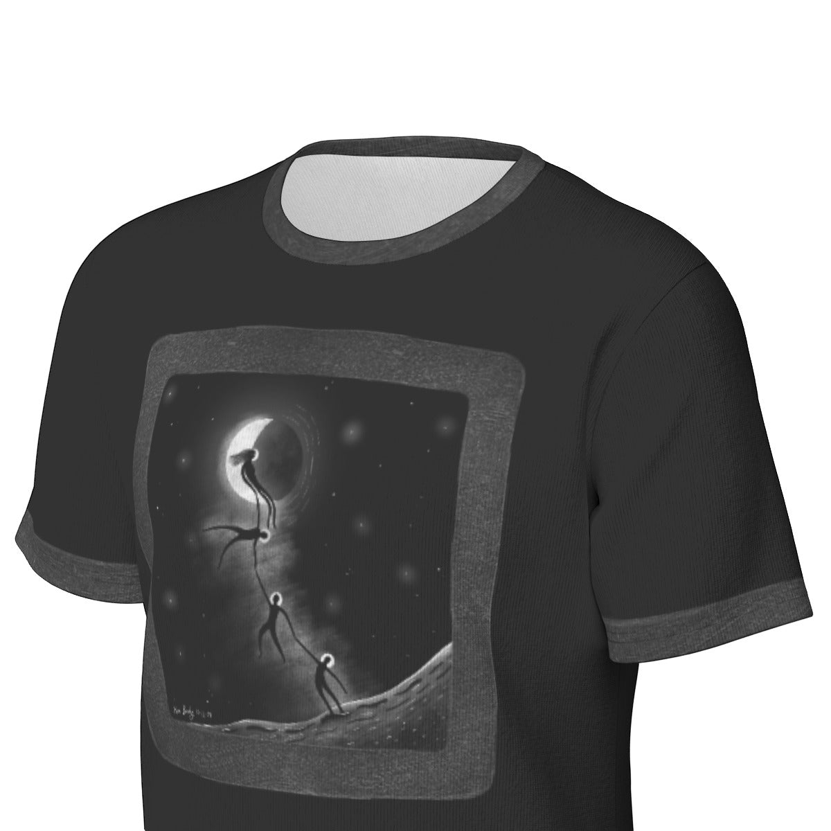 "The Crescent Moon" T-Shirt | T-Shirts | All Around Artsy Fashion