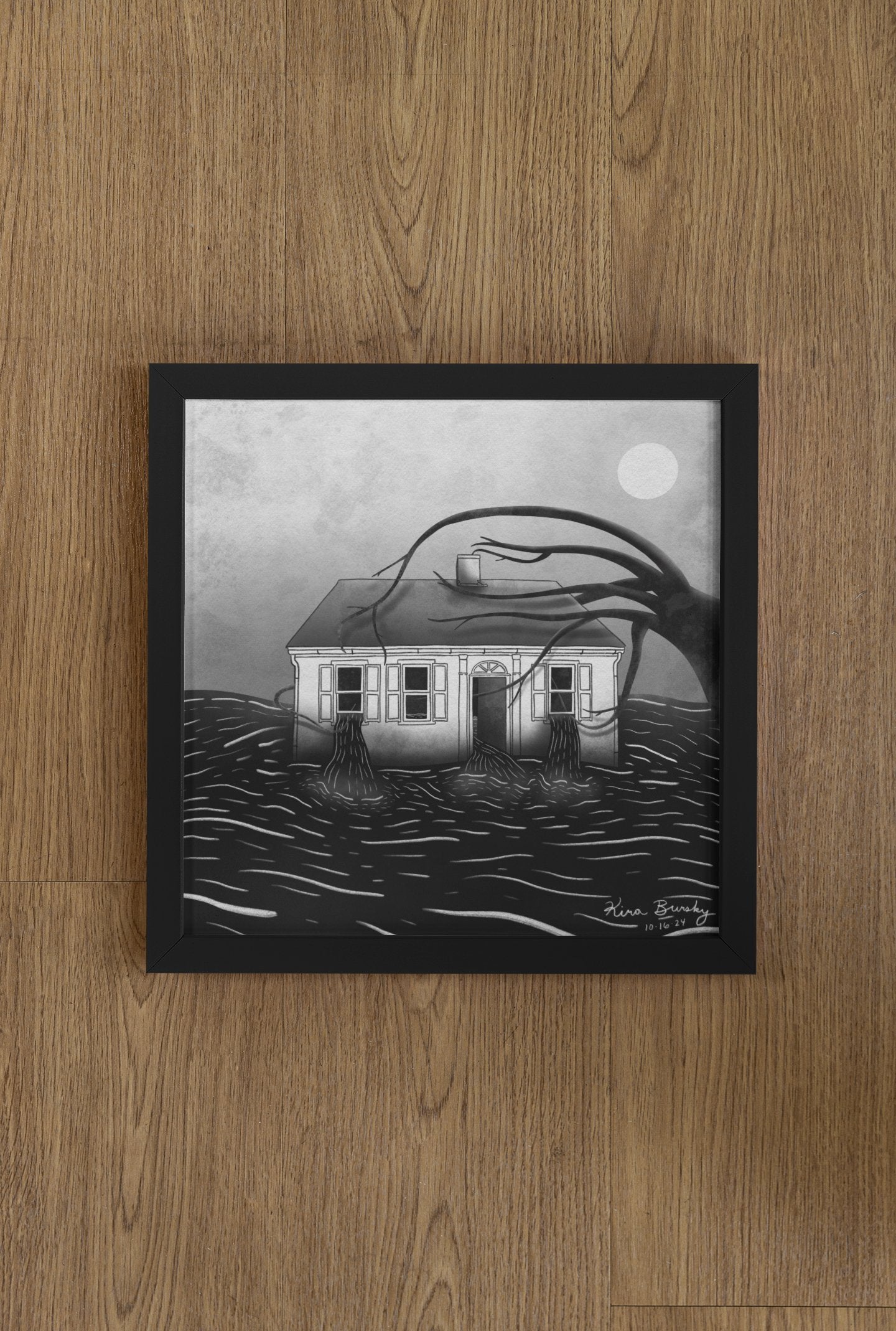 "The House" - 12x12" Signed Art Print | Art Print | All Around Artsy Fashion