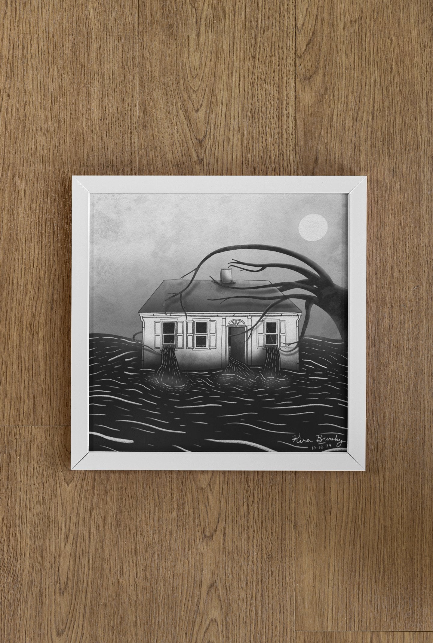 "The House" - 12x12" Signed Art Print | Art Print | All Around Artsy Fashion