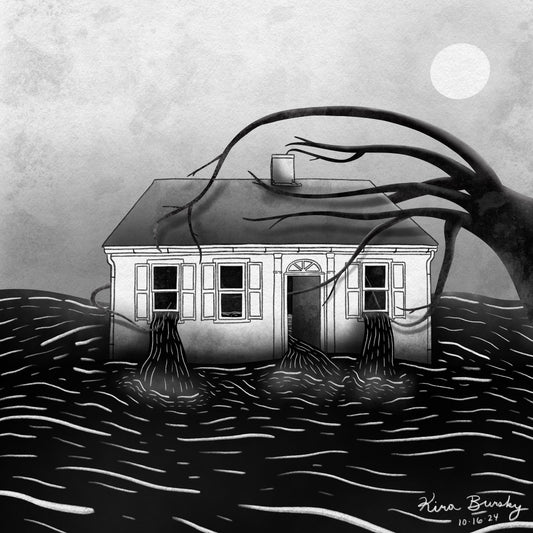 "The House" - 12x12" Signed Art Print | Art Print | All Around Artsy Fashion