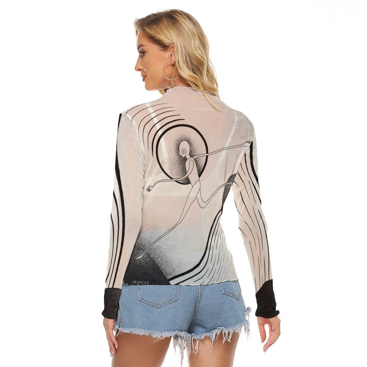 "The Leap" Mesh Shirt | Shirts & Tops | All Around Artsy Fashion
