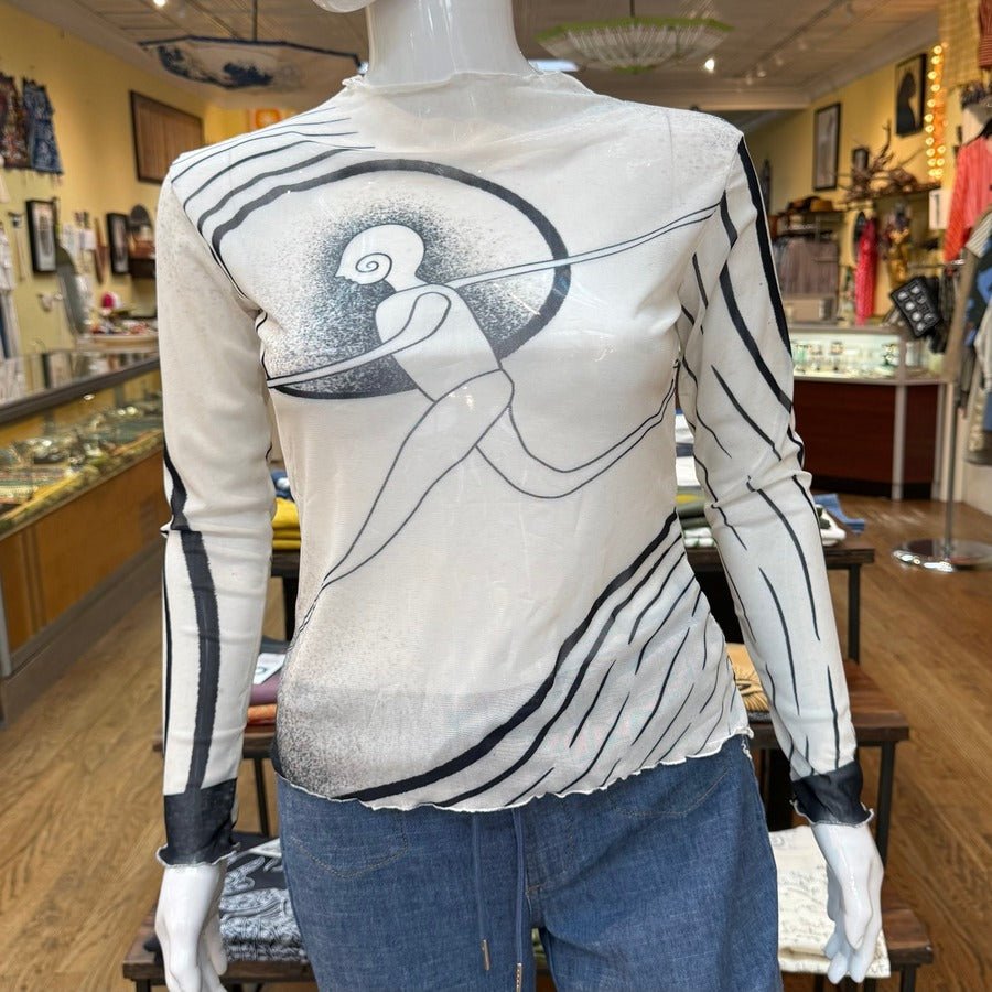 "The Leap" Mesh Shirt | Shirts & Tops | All Around Artsy Fashion