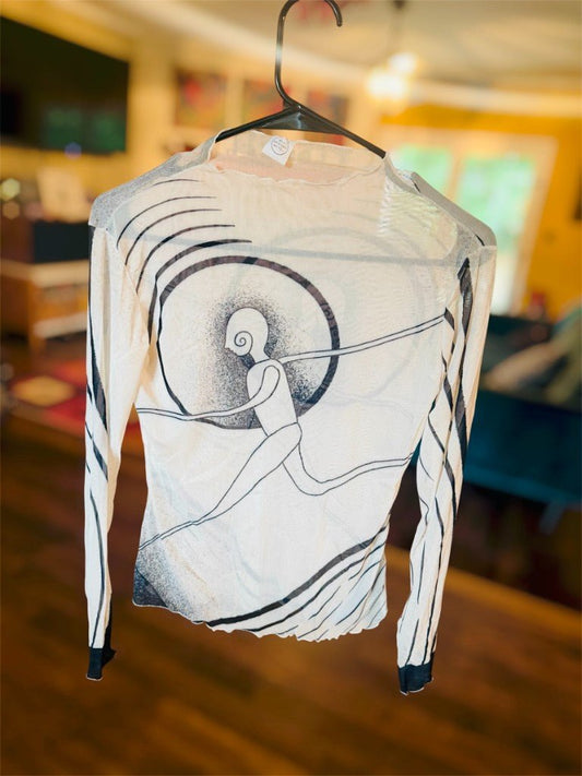 "The Leap" Mesh Shirt | Shirts & Tops | All Around Artsy Fashion