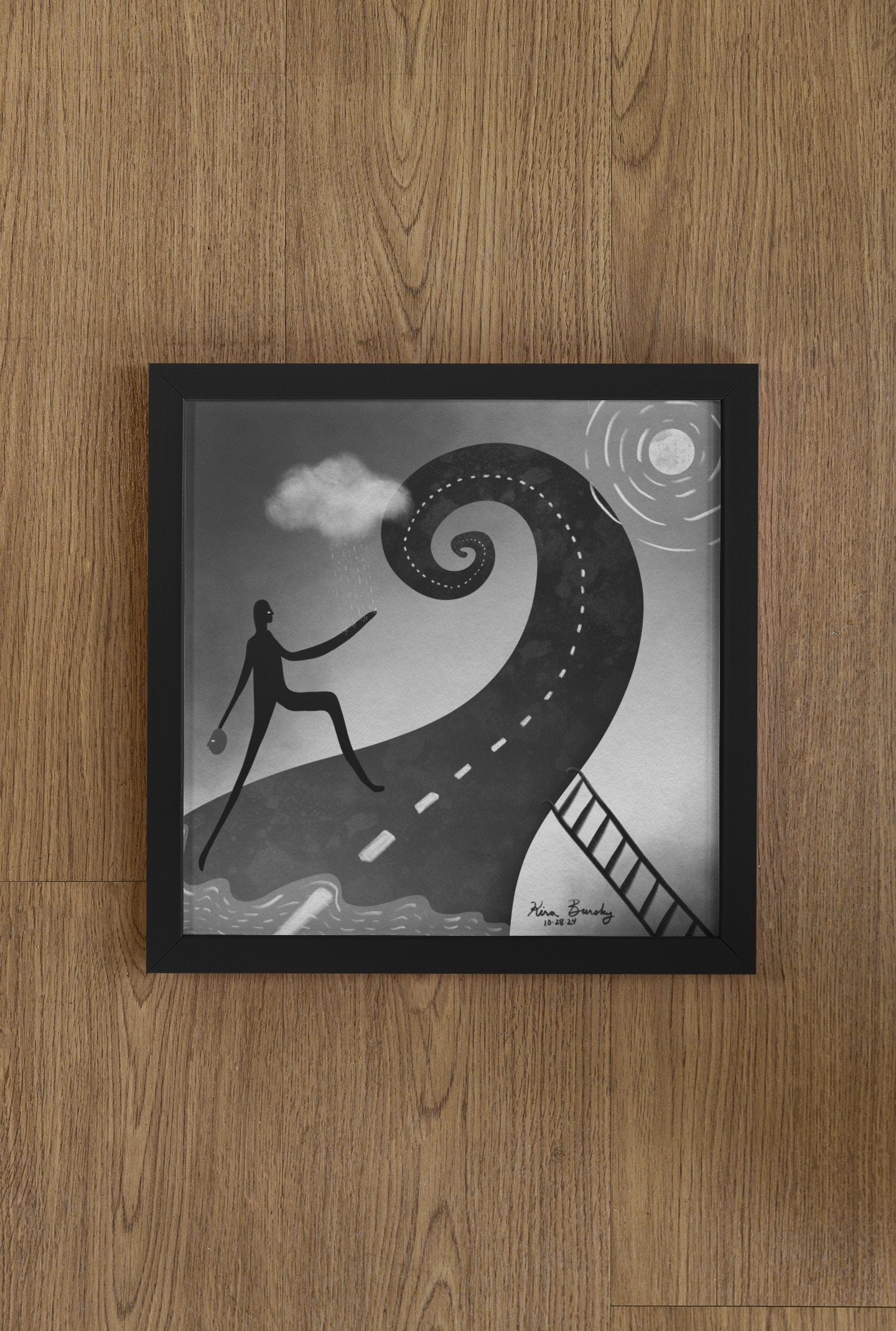 "The Road" - 12x12" Signed Art Print | Art Print | All Around Artsy Fashion