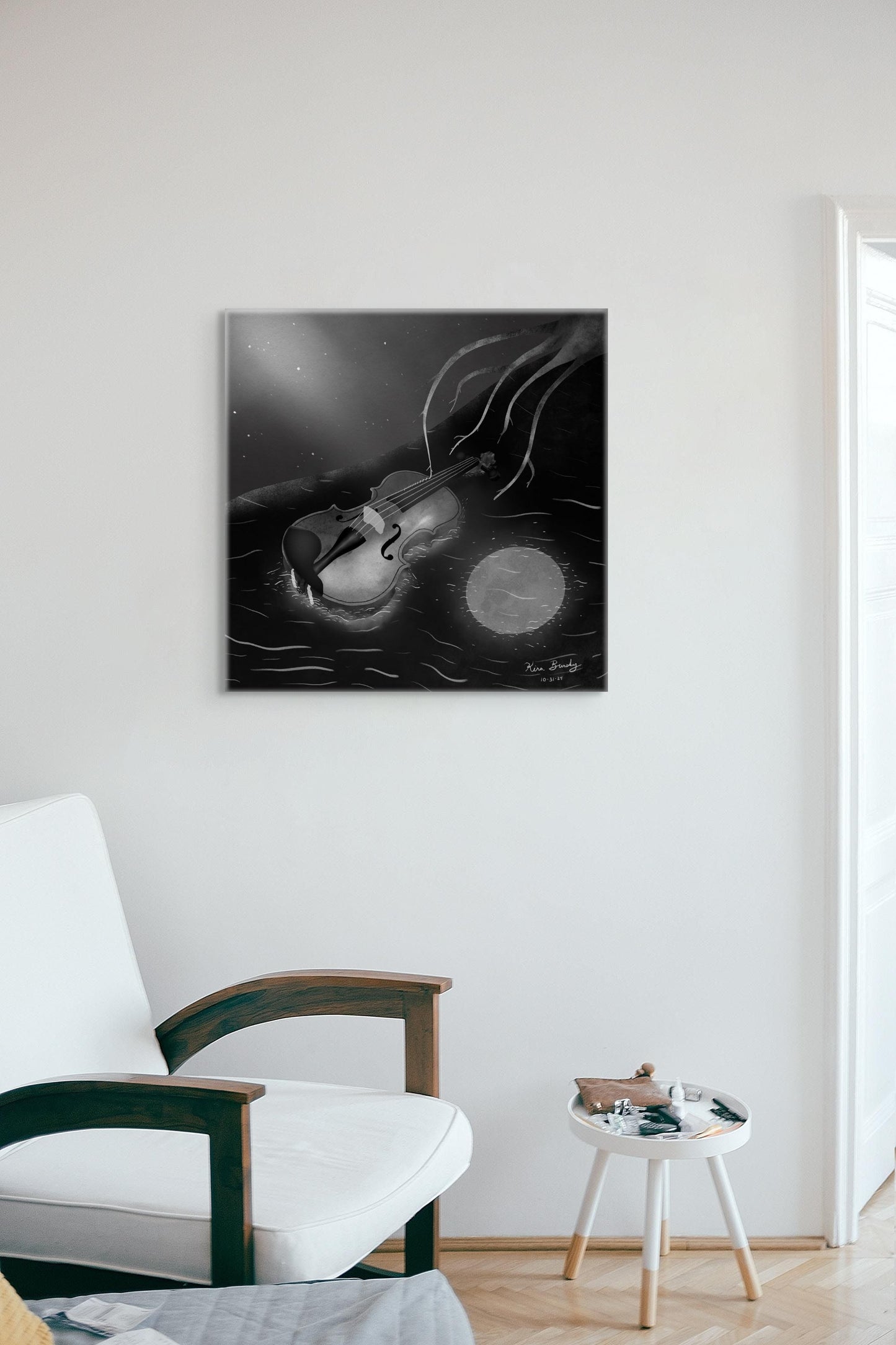 "The Violin" - Signed Art Print | Art Print | All Around Artsy Fashion
