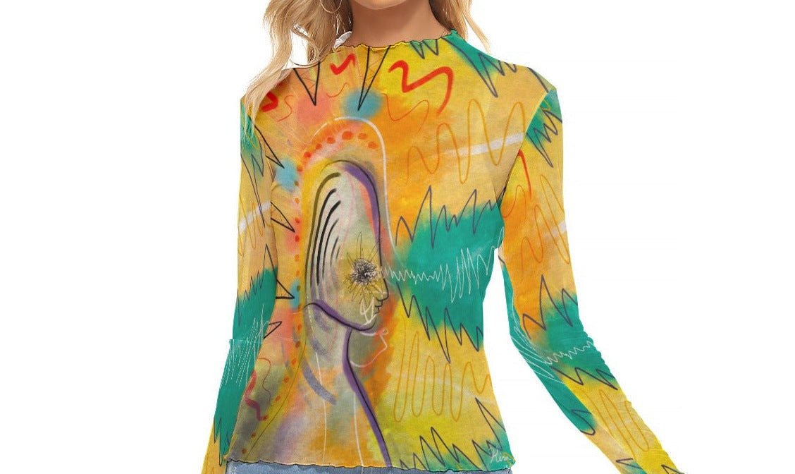 "Transfixing" Mesh Shirt | Shirts & Tops | All Around Artsy Fashion