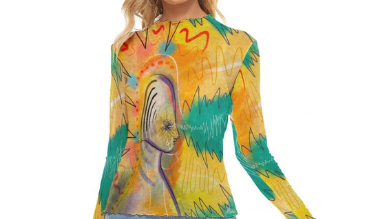 "Transfixing" Mesh Shirt | Shirts & Tops | All Around Artsy Fashion
