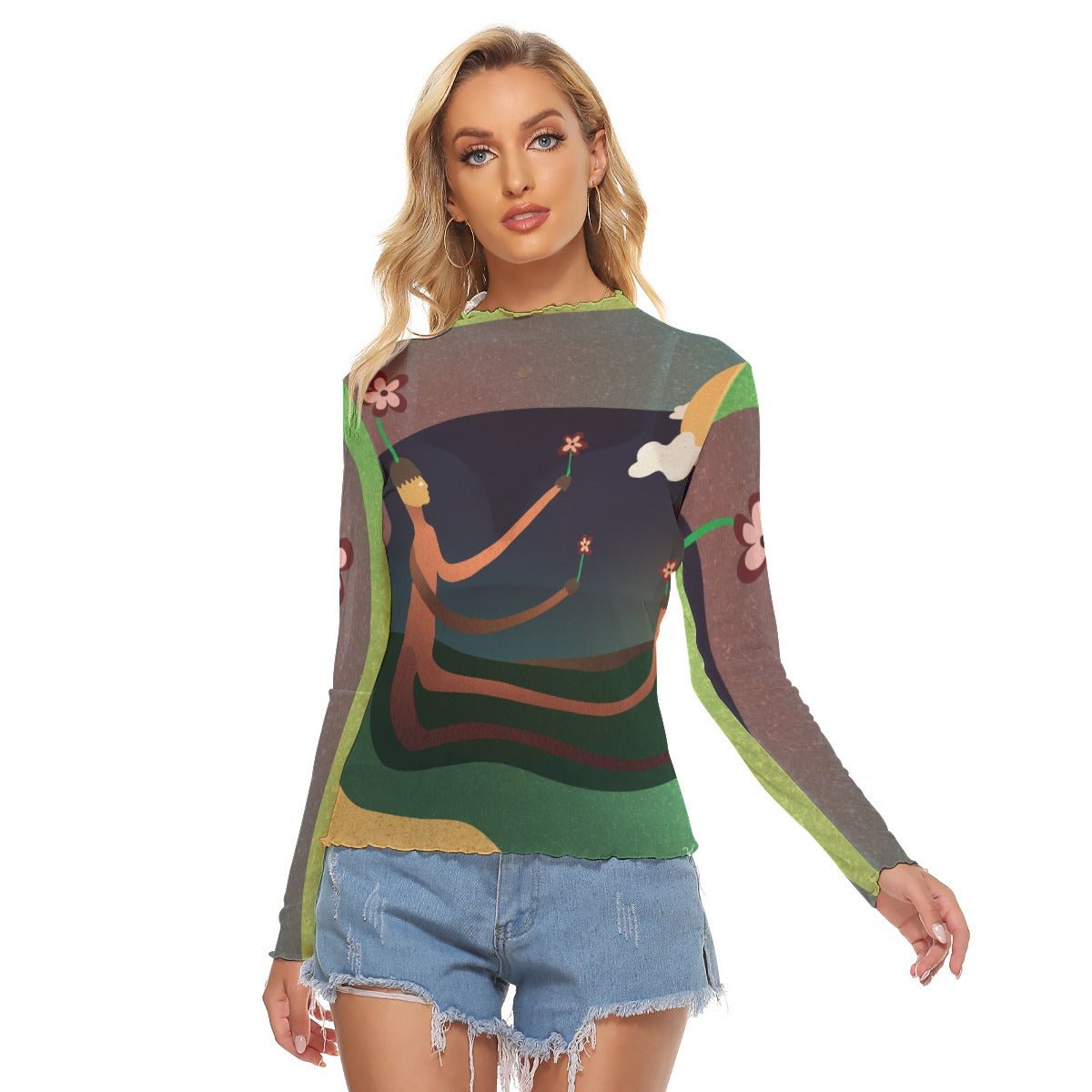 "Well Rooted" Mesh Shirt | Shirts & Tops | All Around Artsy Fashion