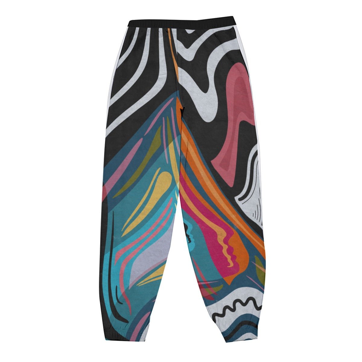 "Artsy Joyride" - Men's Buttoned Sweatpants | Pants | All Around Artsy Fashion