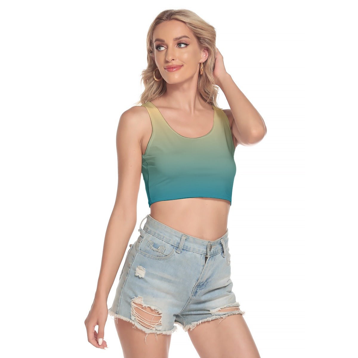 Beach Day Crop Top | Shirts & Tops | All Around Artsy Fashion