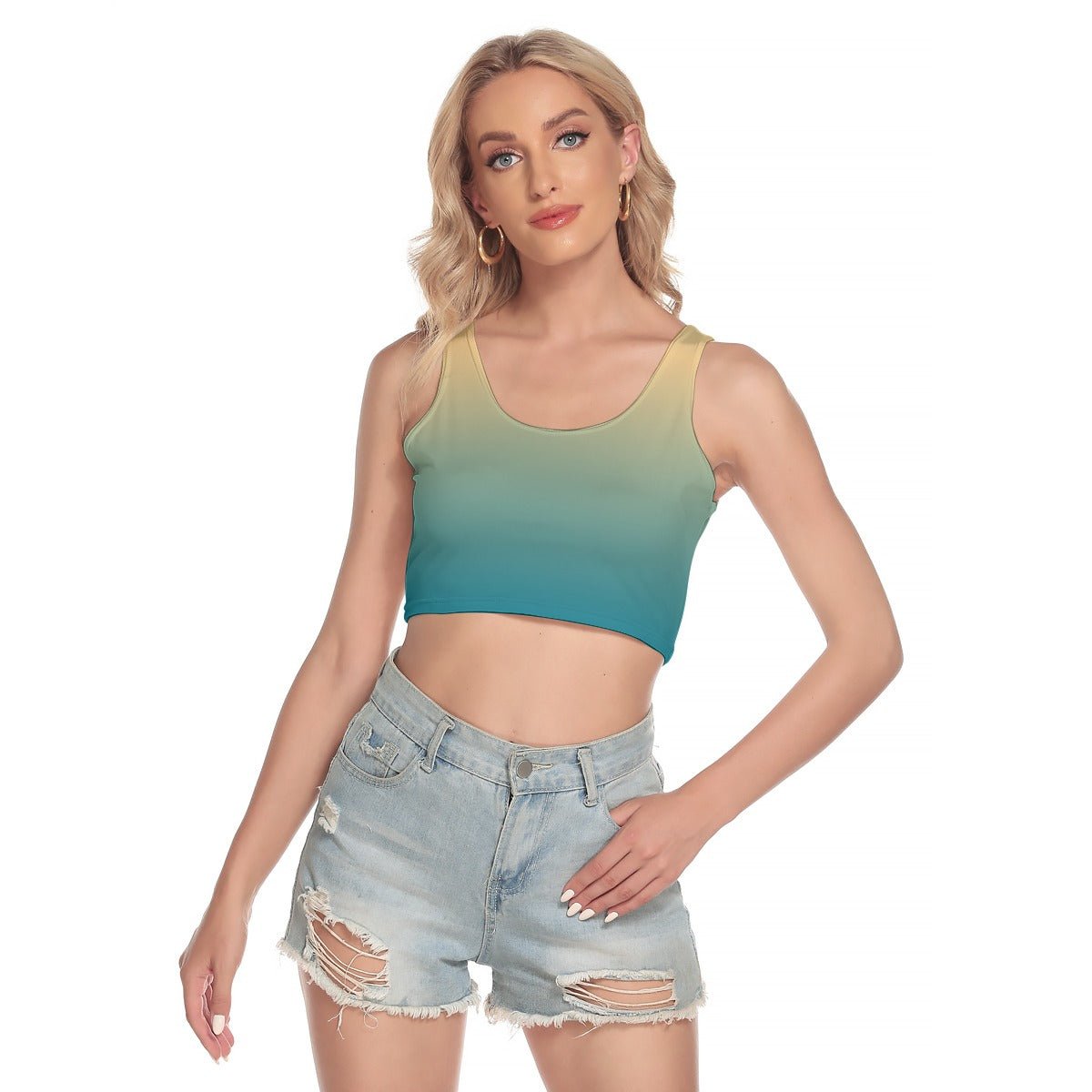 Beach Day Crop Top | Shirts & Tops | All Around Artsy Fashion