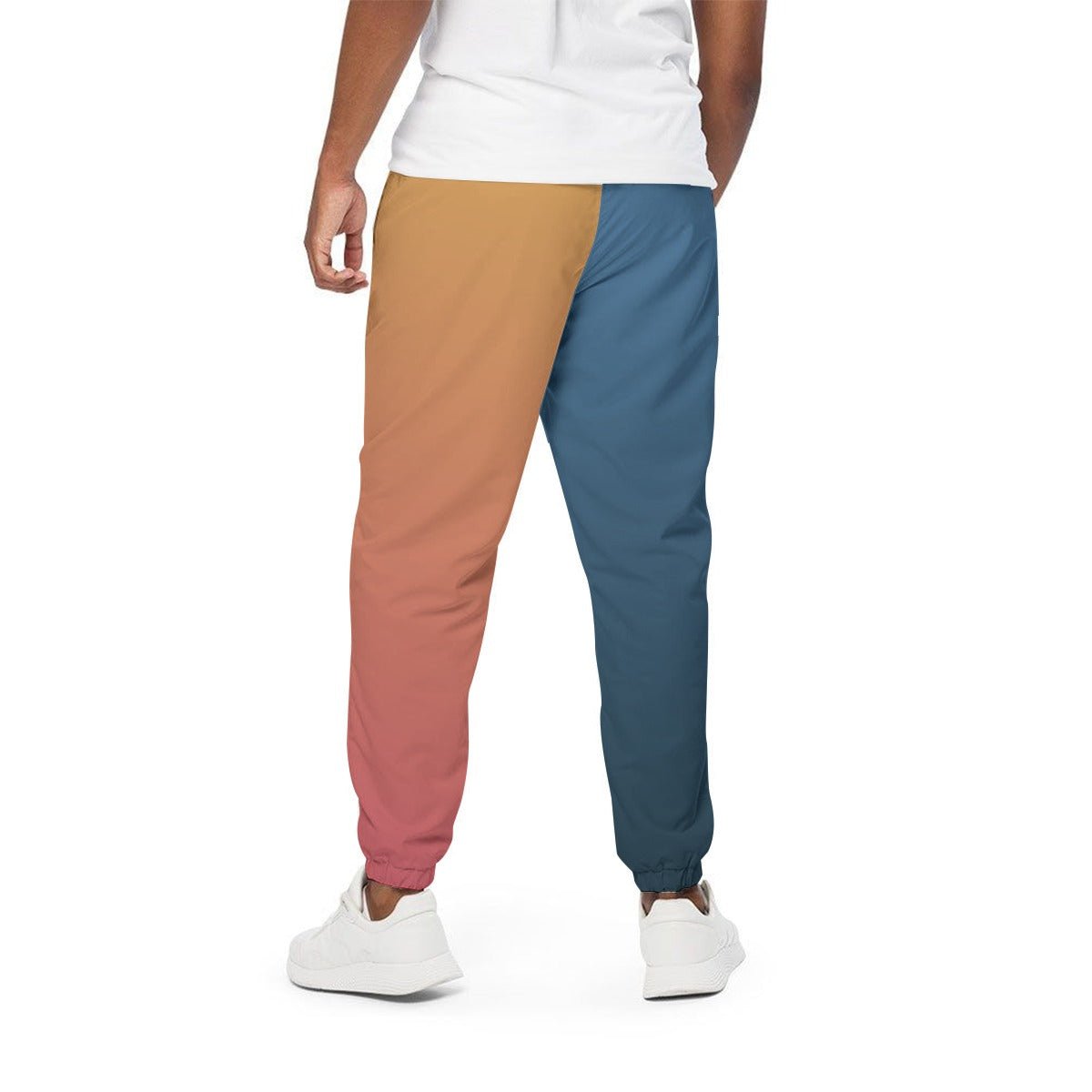 Blue & Orange Two-Tone Sweatpants | Pants | All Around Artsy Fashion