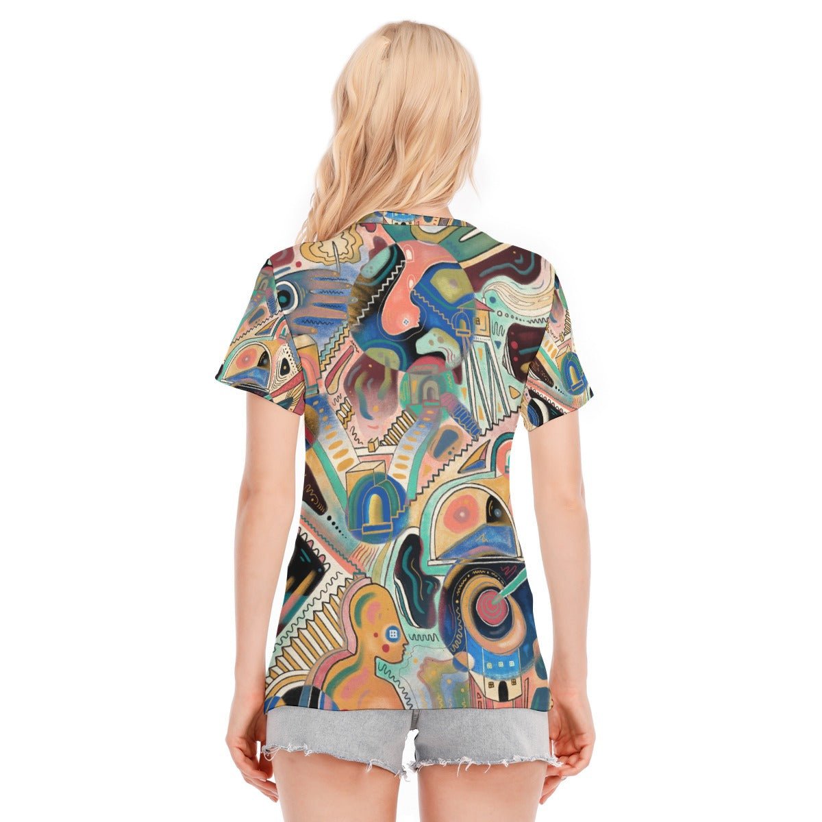 "Candid Cacophony" - Women's T-Shirt | T-Shirts | All Around Artsy Fashion