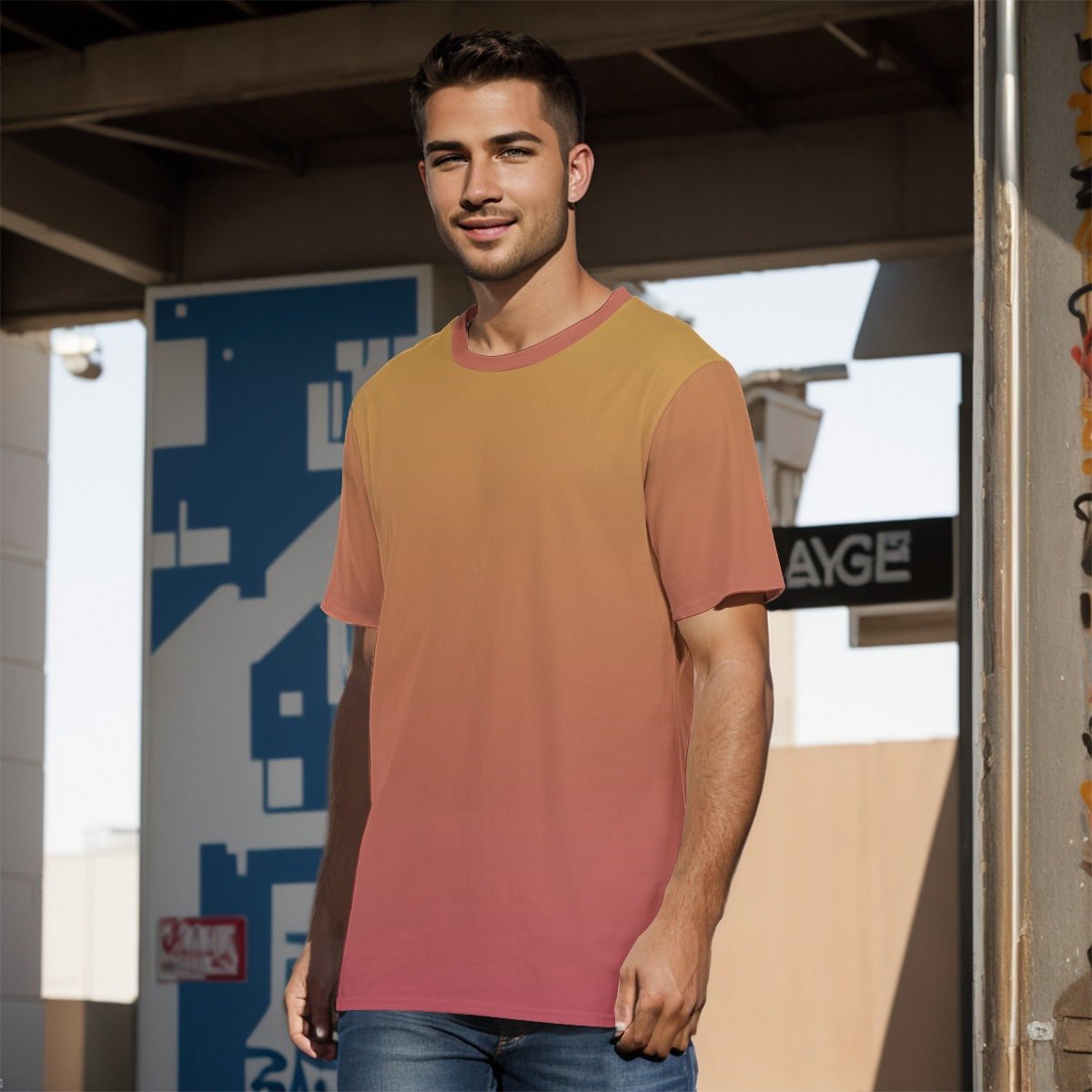 Desert Sunset Men's T-Shirt | T-Shirts | All Around Artsy Fashion