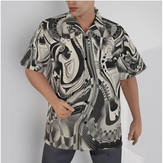 "Emotion Erosion" - Men's Hawaiian Shirt | Shirts & Tops | All Around Artsy Fashion