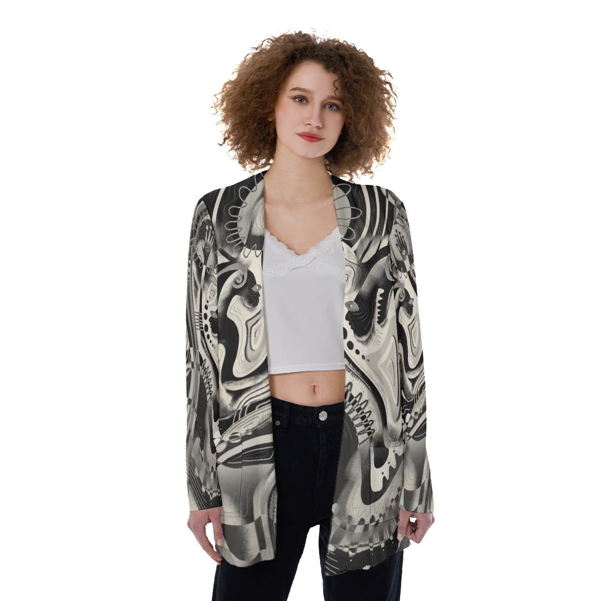 "Emotion Erosion" - Women's Cardigan | Jackets & Hoodies | All Around Artsy Fashion