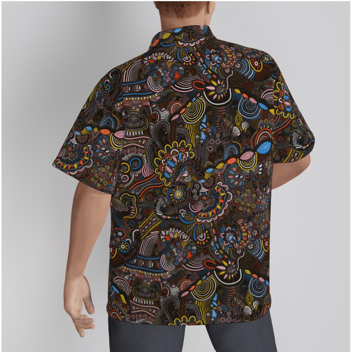 "Festival Of Souls" - Men's Hawaiian Shirt | Shirts & Tops | All Around Artsy Fashion