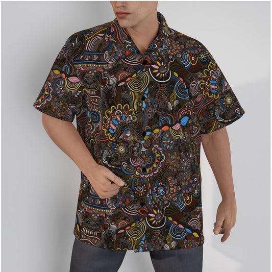 "Festival Of Souls" - Men's Hawaiian Shirt | Shirts & Tops | All Around Artsy Fashion