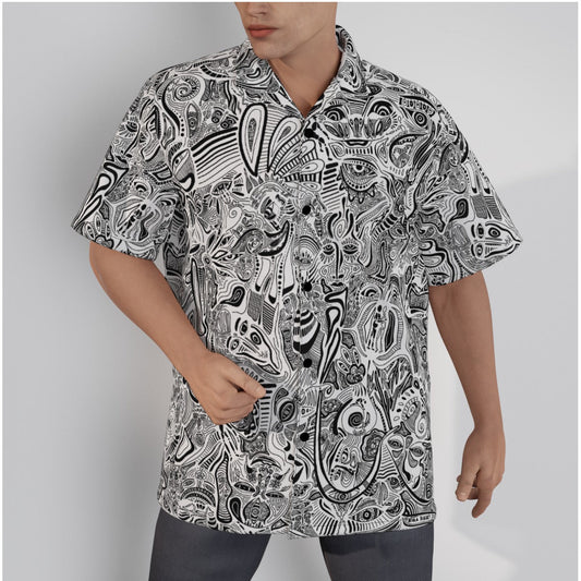 "Hide and Seek" - Men's Hawaiian Shirt | Shirts & Tops | All Around Artsy Fashion